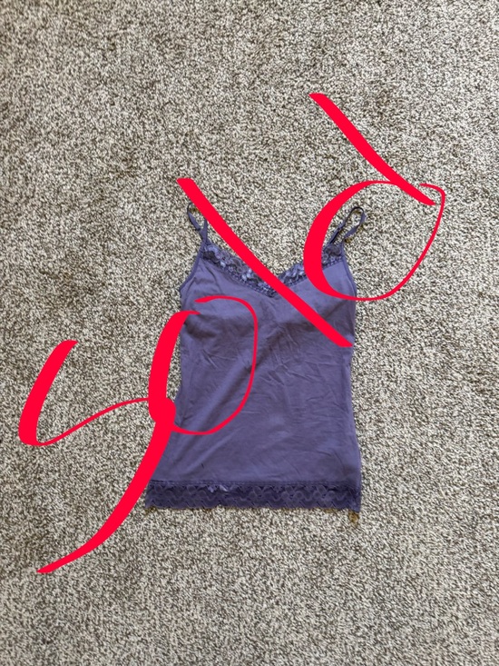 Tops - ‼️SOLD ‼️Purple Lace Tank Top